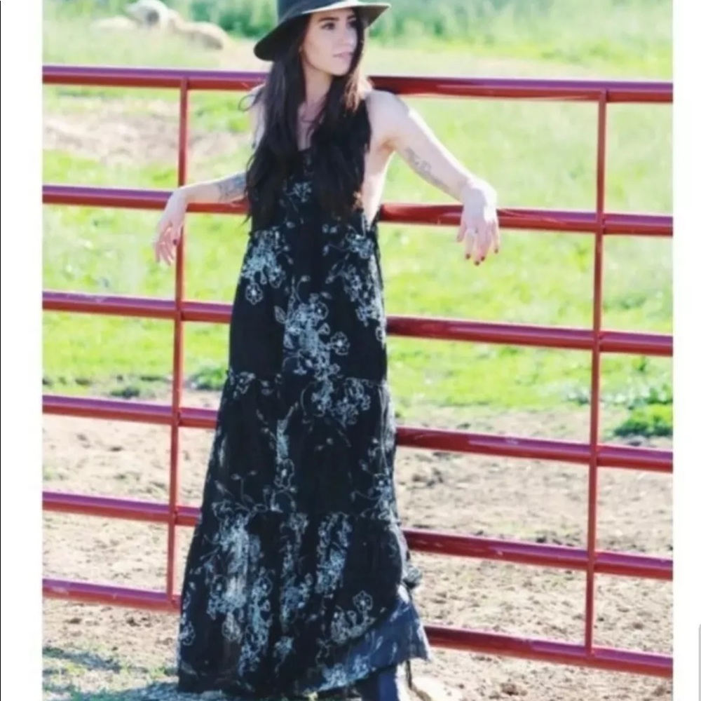 Free people maxi strapy back dress S SOLD